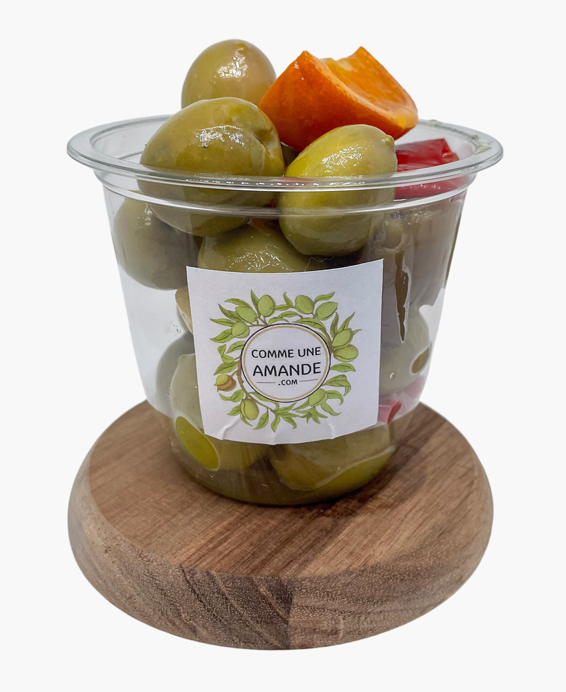 Olives andalouses aux agrumes pimentées